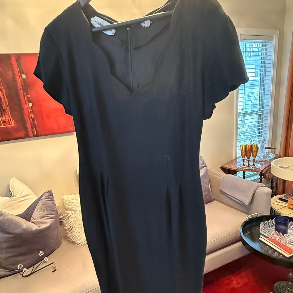 ALBERT NIPON VINTAGE BLACK DRESS - SZ 8